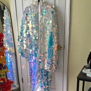 Iridescent Sequin Robe